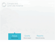 Tablet Screenshot of climateandlandusealliance.org